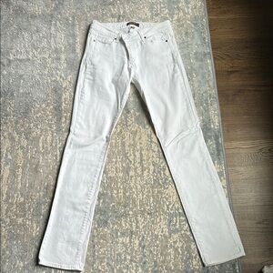 Paige Peg Straight White Denim Jeans – Size 29